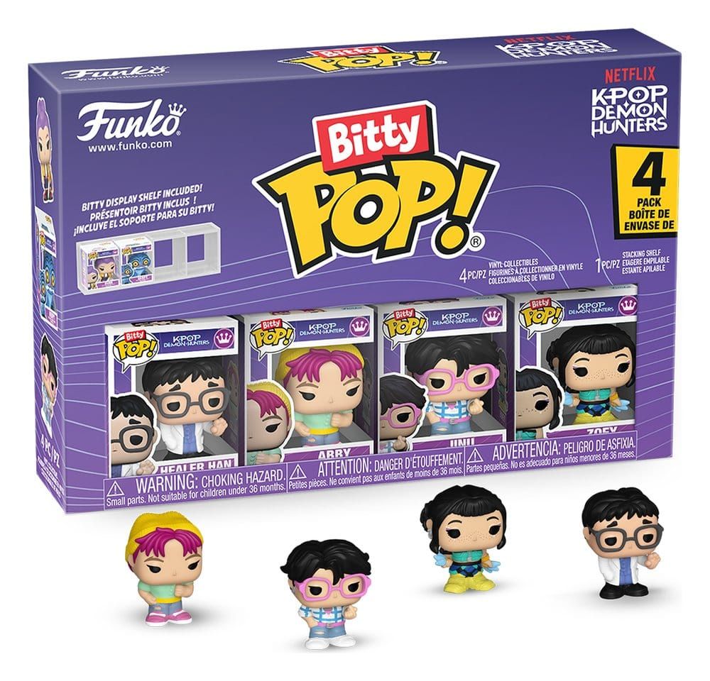 KPop Demon Hunters - Pack de 4 Mini-Figurines Bitty POP! Zoey 2 cm - Funko