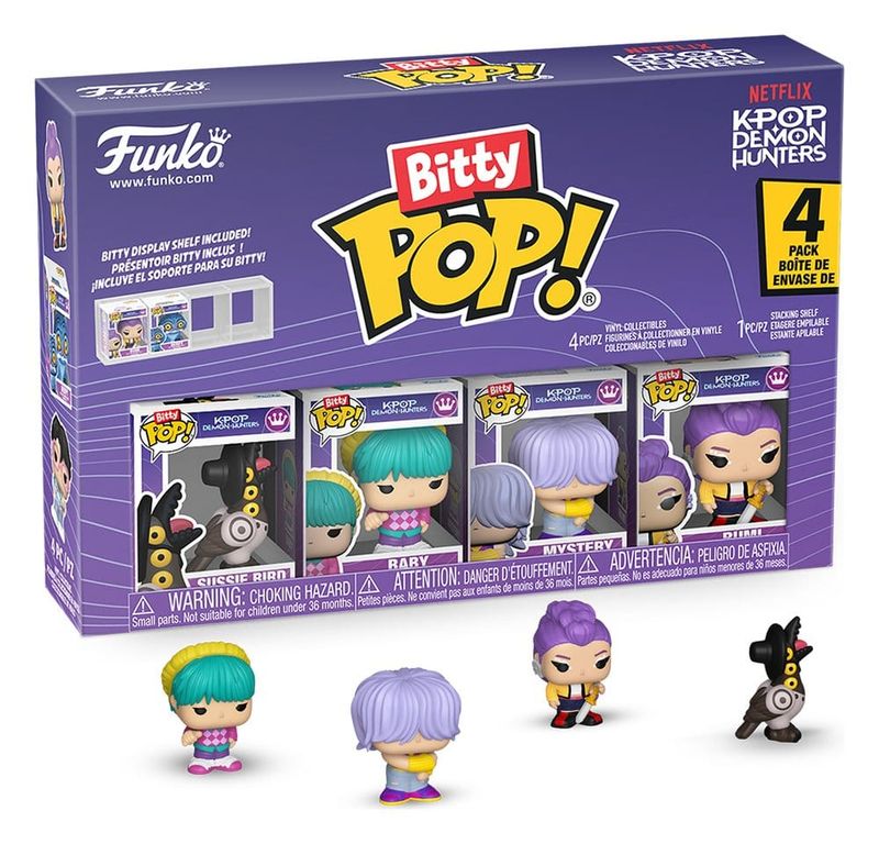 KPop Demon Hunters - Pack de 4 Mini-Figurines Bitty POP! Rumi 2 cm - Funko