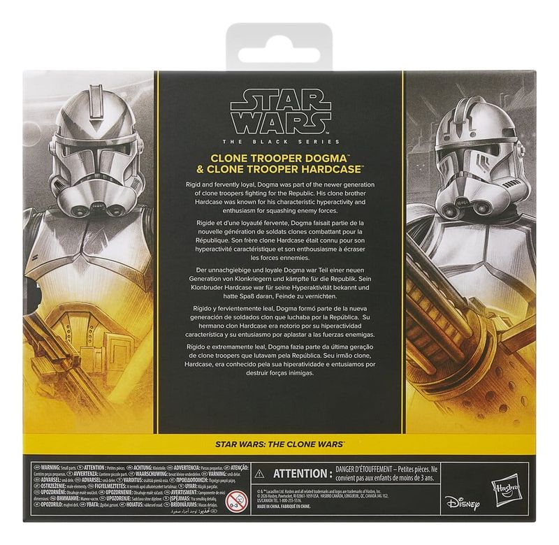 Star Wars: The Clone Wars - Pack de 2 figurines Black Series Clone Troopers Dogma &amp; Hardcase 15 cm - Hasbro