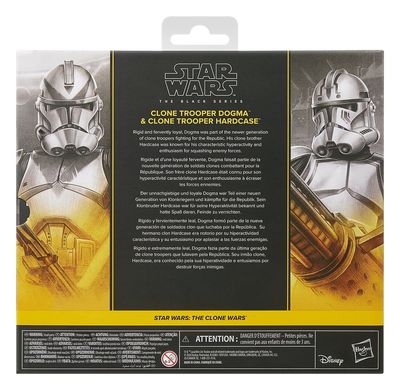 Star Wars: The Clone Wars - Pack de 2 figurines Black Series Clone Troopers Dogma &amp; Hardcase 15 cm - Hasbro