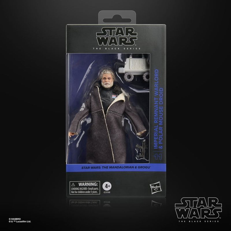 Star Wars: The Mandalorian &amp; Grogu - Figurine Black Series Imperial Remnant Warlord &amp; Polar Mouse Droid 15 cm - Hasbro