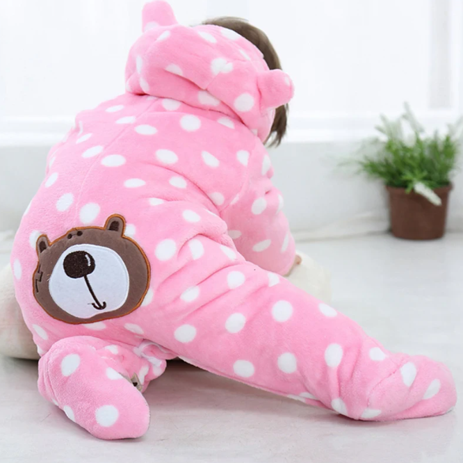 Winter baby footies