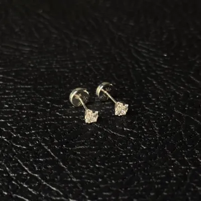 Aros oro 18k BLANCO