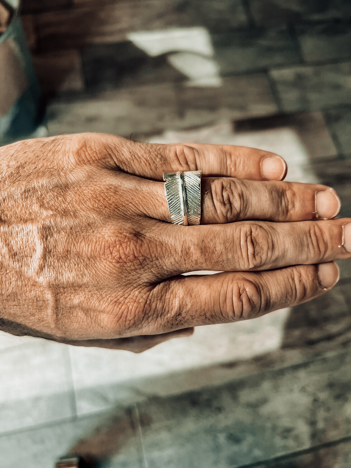 Anillo para hombre de Plata 925.