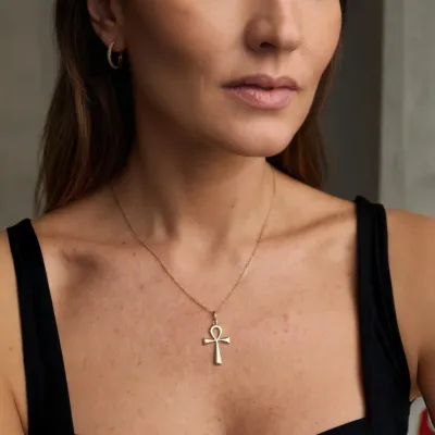 Cruz egipcia OSIRIS oro 18k 