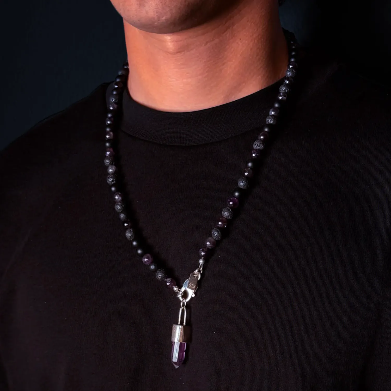 Collar Amatistas BLACK AMAT