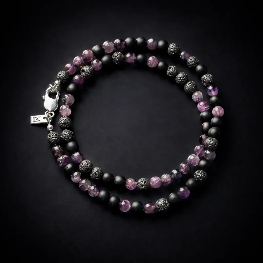 Collar Amatistas BLACK AMAT