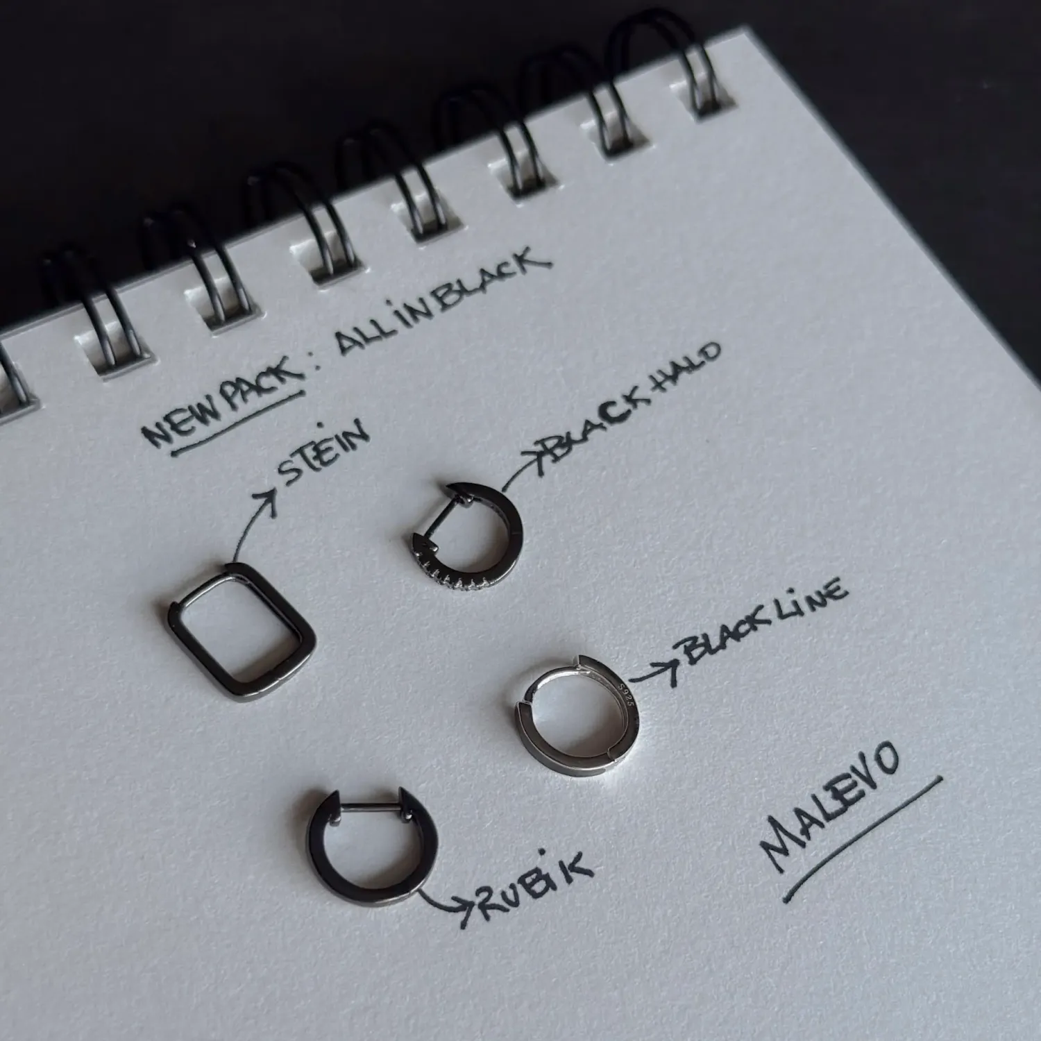 Pack de aros ALL IN BLACK