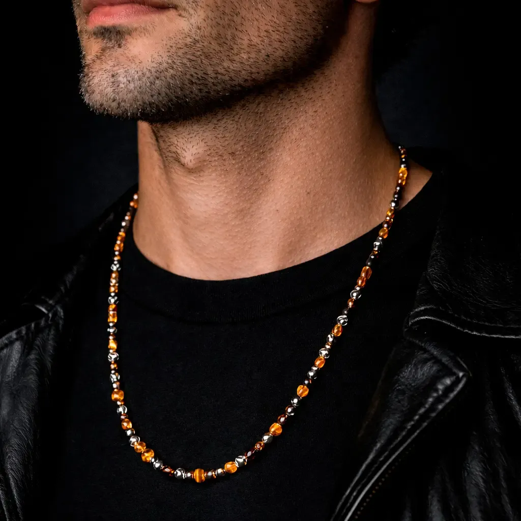 Collar ámbar TYRAS