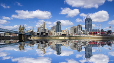 Cincinnati Skyline Reflection