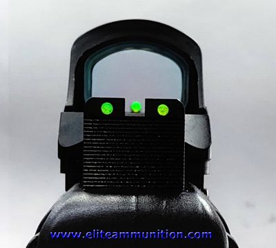 MK3 MRD &amp; MK2 Co-Witness Fiber Optic Sights Front and Rear TALL