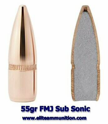 55gr Sub Sonic FMJ