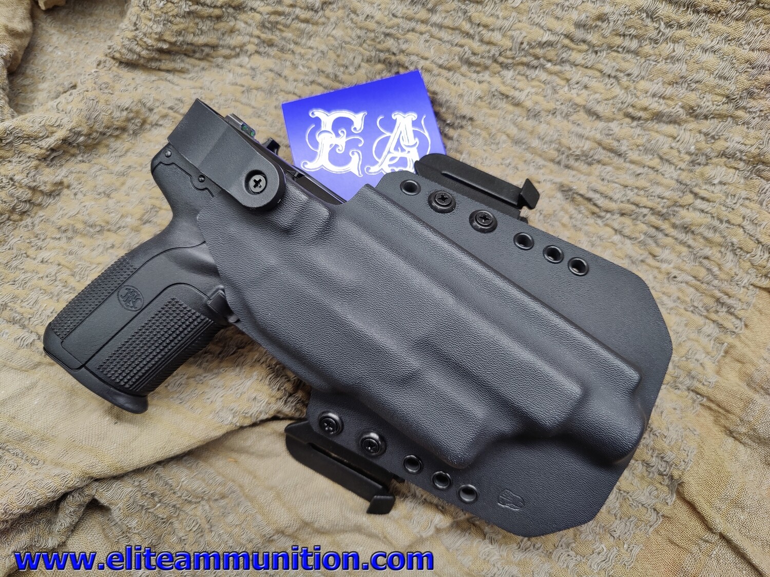 EA Red River Tactical Five Seven MKII  or MKIII MRD Type I Holster lvl2 II Hood Kit (Light Laser Bearing Only) Black