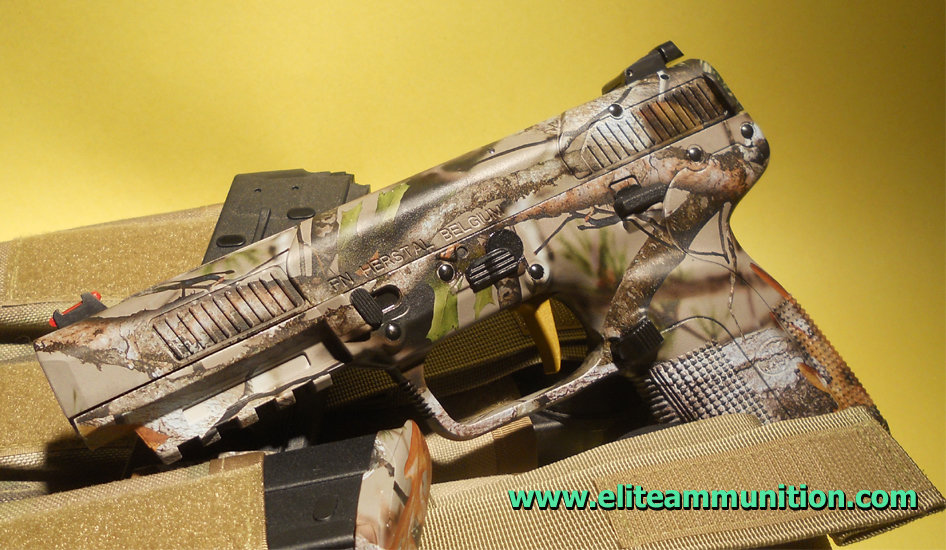 Cerakote &amp; Hydrographic Print  5.7x28mm Pistol Slide &amp; Frame