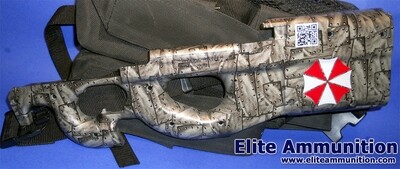 Cerakote &amp; Hydrographic Print P90 Stock Halves