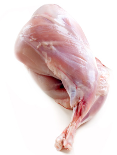 RABBIT BACK WITHOUT KIDNEYS - HUNGARY - $4.60 PER 100 GMS