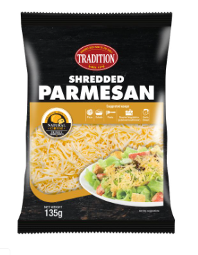 SHREDDED PARMESAN  - 135 GM PER PACK