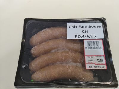 CHICKEN FARMHOUSE SAUSAGE - $3.00 PER 100 GMS