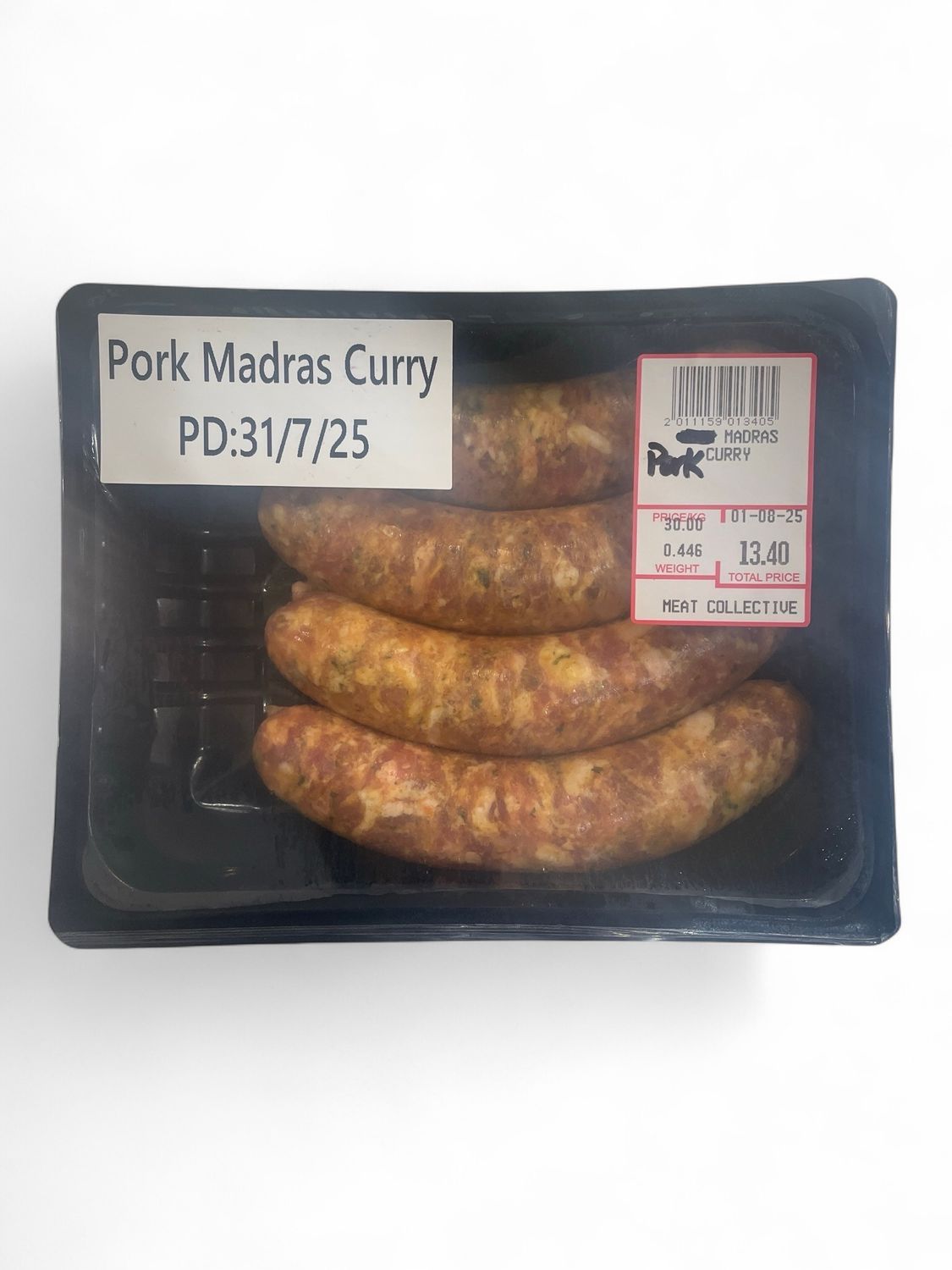 PORK MADRAS CURRY SAUSAGE - 400 GMS
