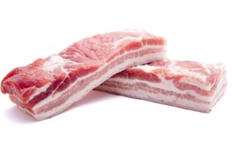 BERKSHIRE PORK (KUROBUTA) BELLY SKINLESS - USA - $5.00 PER 100 GMS BERKSHIRE PORK (KUROBUTA) BELLY SKINLESS - USA - $5.00 PER 100 GMS