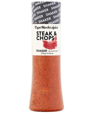 CAPE HERB & SPICE STEAK & CHOPS SHAKER SEASONING, 270G CAPE HERB & SPICE STEAK & CHOPS SHAKER SEASONING, 270G