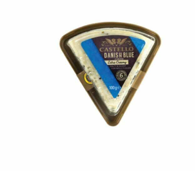 CASTELLO DANISH BLUE CHEESE EXTRA CREAMY, 100G CASTELLO DANISH BLUE CHEESE EXTRA CREAMY, 100G