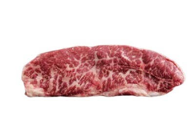 WAGYU CHUCK TAIL FLAP/DENVER STEAK MBS 4/5 - AUSTRALIA 400 DAYS GRAIN FED - $8.20 PER 100 GMS