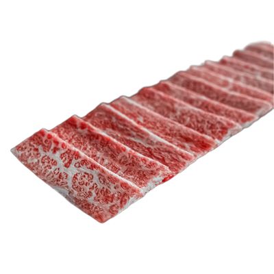 WAGYU BONELESS SHORT RIB, MB 6/7 - SHABU OR YAKINIKU CUT  - $8.90/100 gms (UP $10.90)