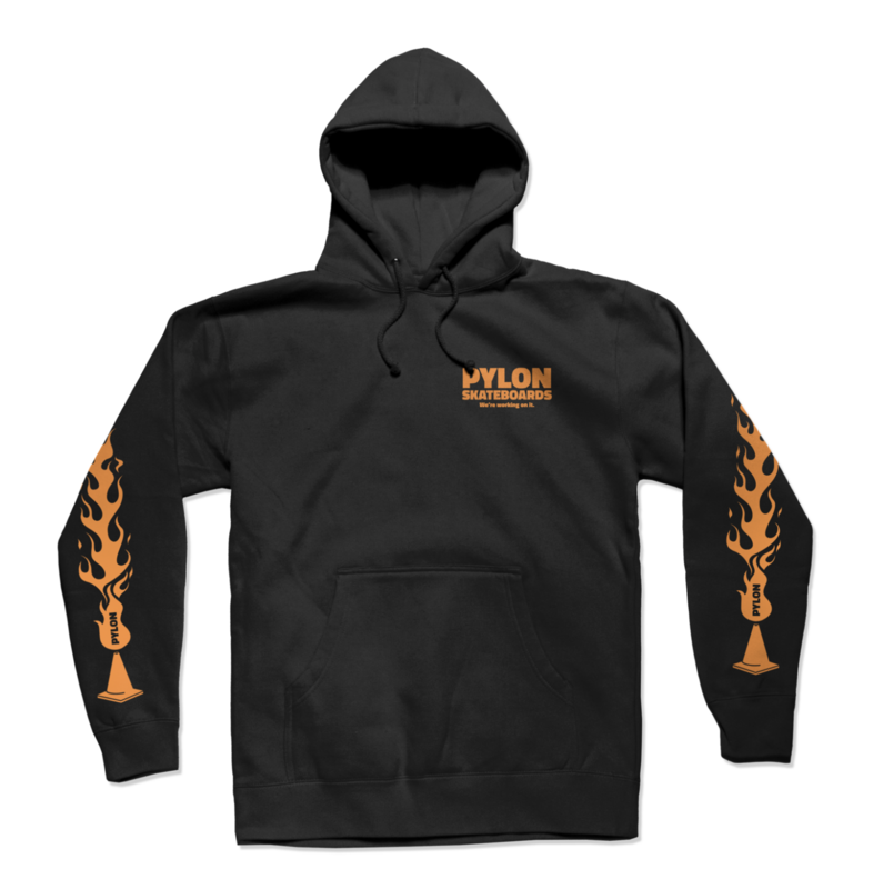 Flames Hoodie -Black