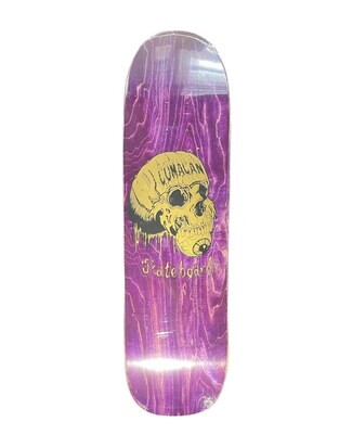Gold Skull Square Tail (Purple) - Comacan Skateboards