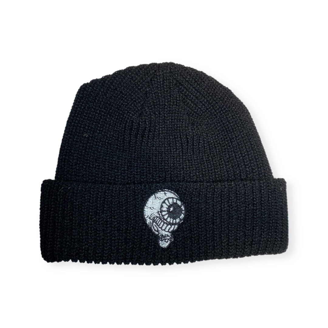 Eyeball Fisherman Black Beanie