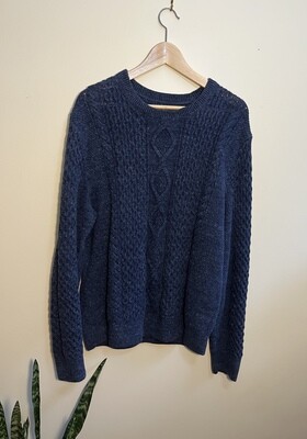 Gap "Cable Knit" Navy Sweater