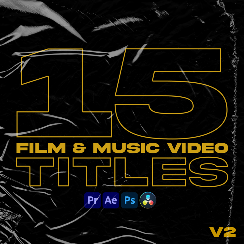 15 Film &amp; Music Video Title Sequences - V2