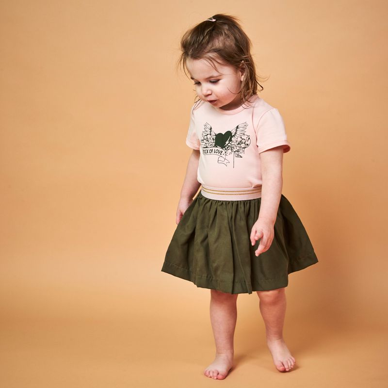 Rokje kakigroen Tencel Rokje kakigroen Tencel