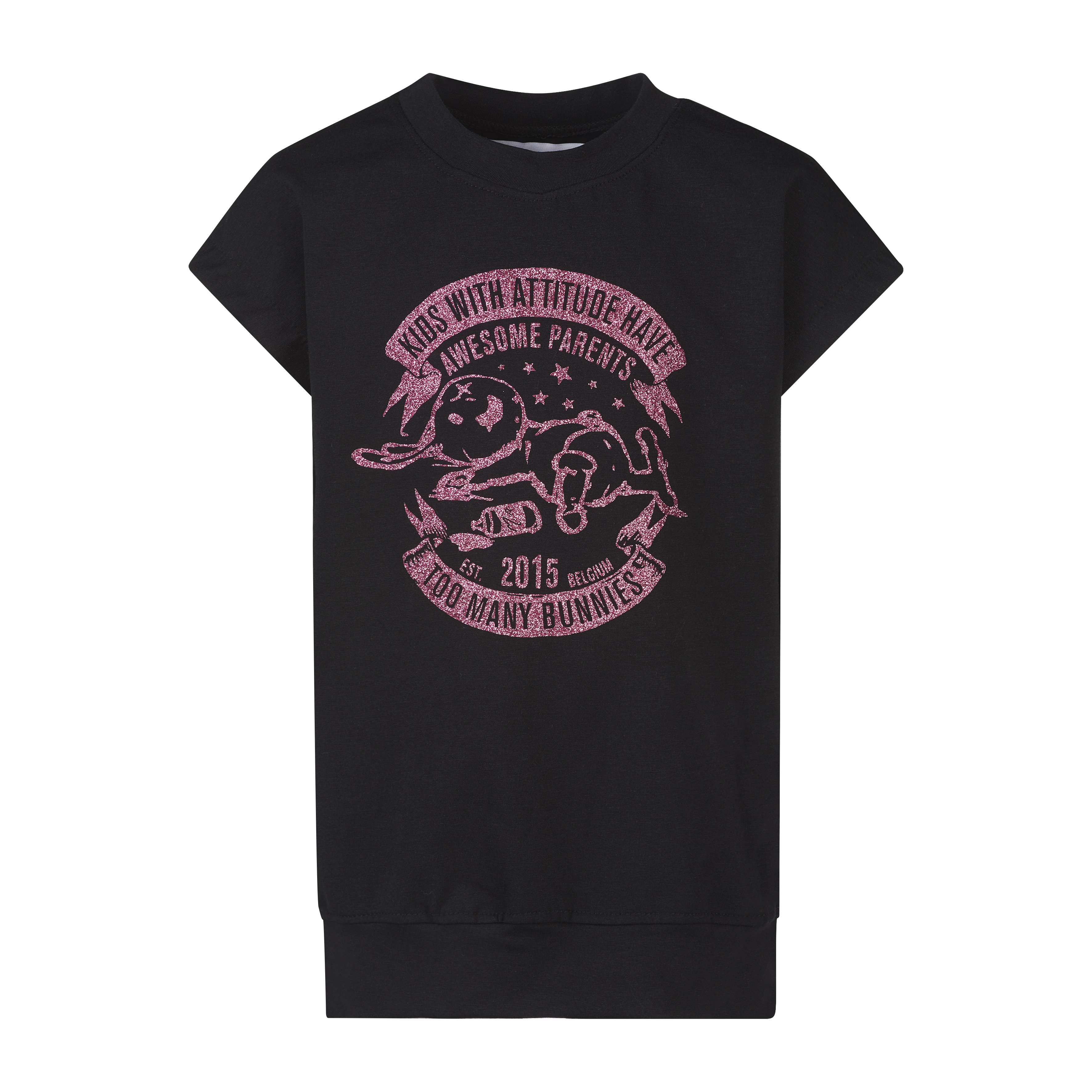 T-shirt DOLORES AWESOME BUNNY BLACK