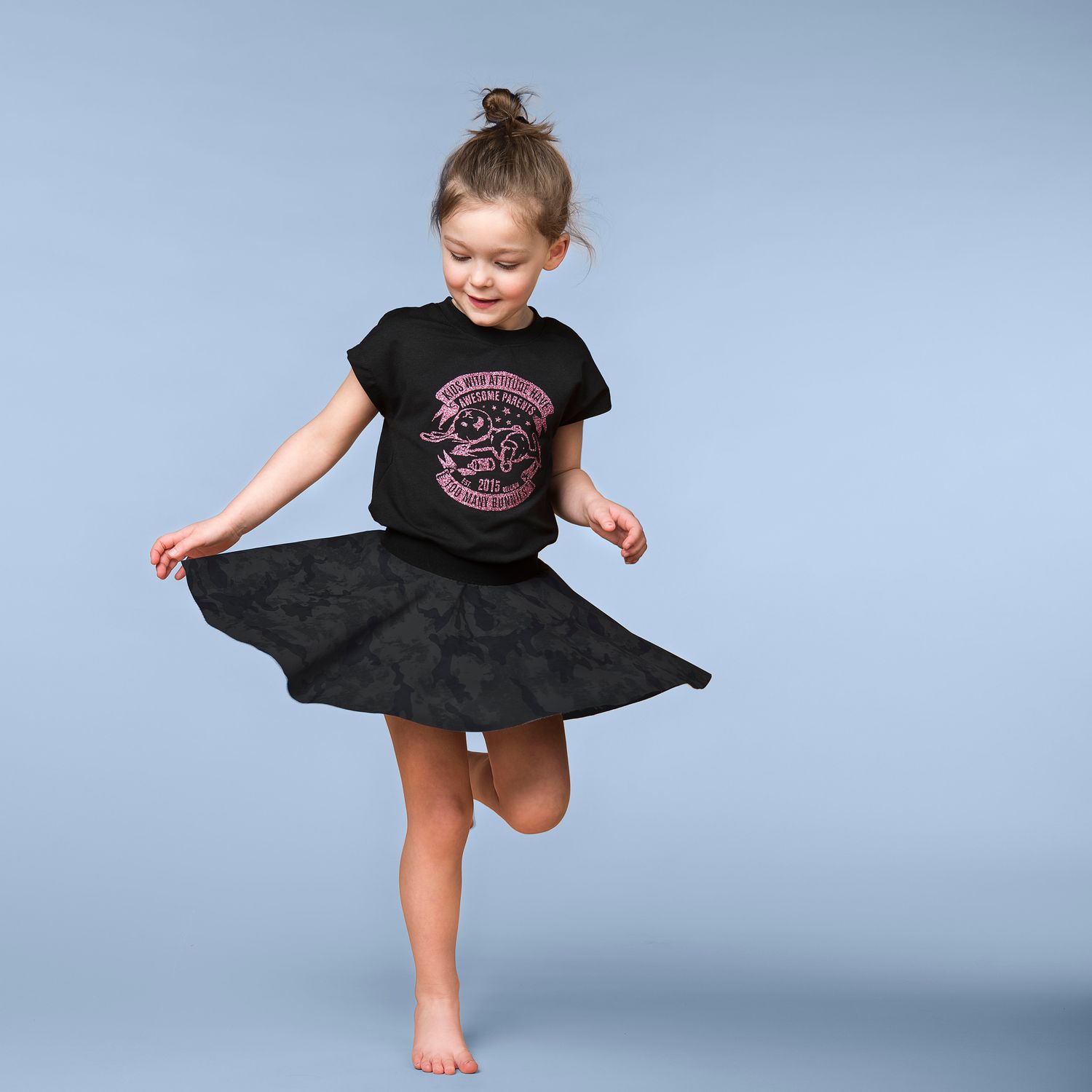 T-shirt DOLORES AWESOME BUNNY BLACK