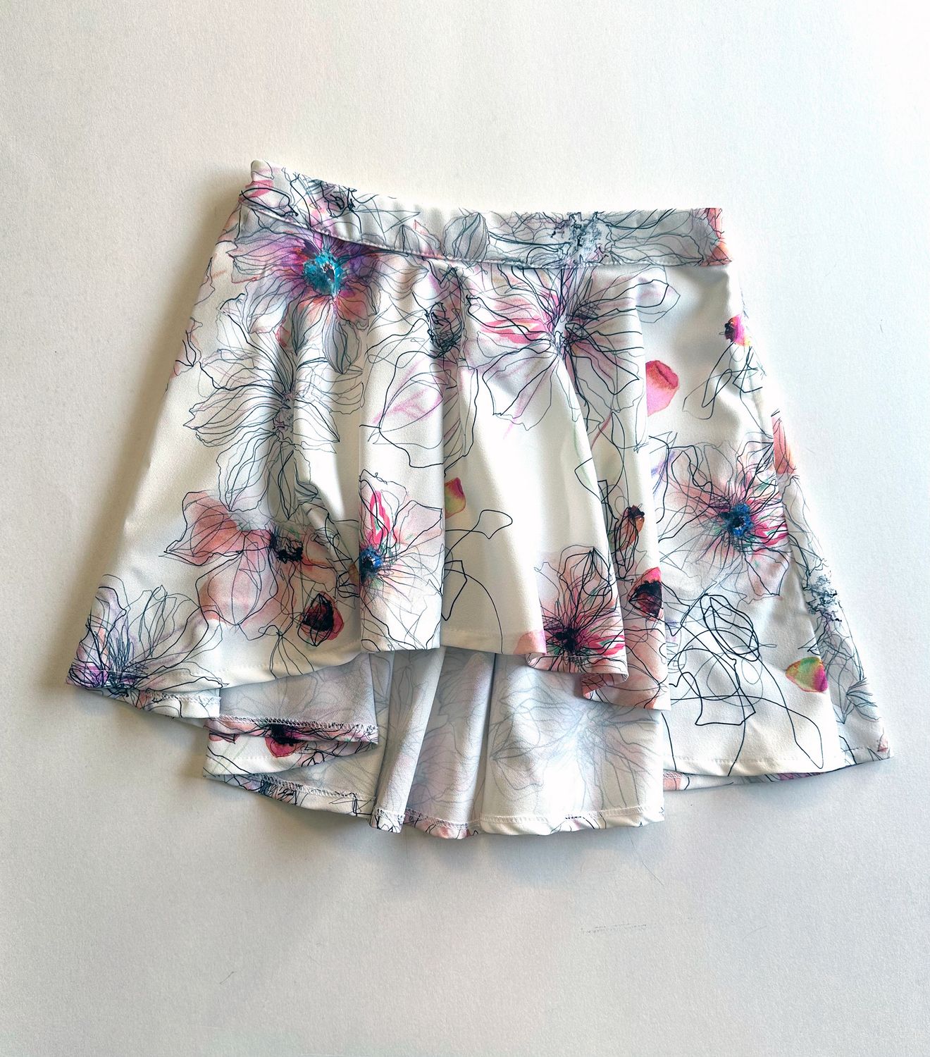 Rokje ELLE High-Low Bloemen