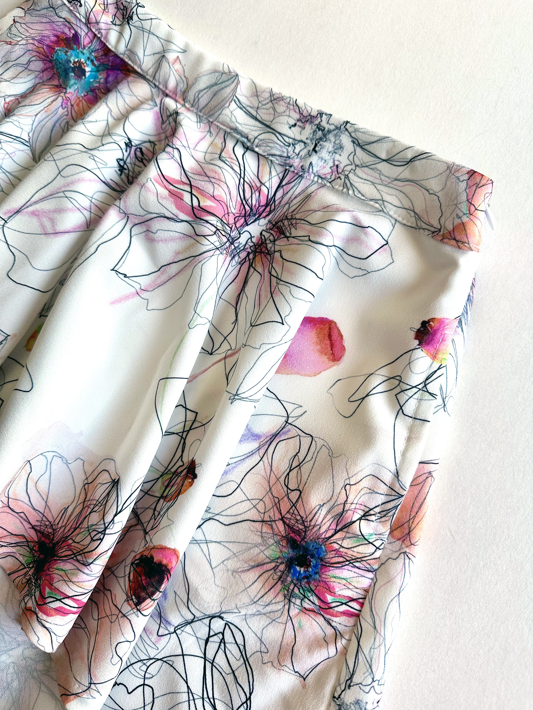 Rokje ELLE High-Low Bloemen