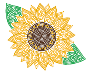 Sunflower SS10 (FOUR Color) 8.64H x 10.21W