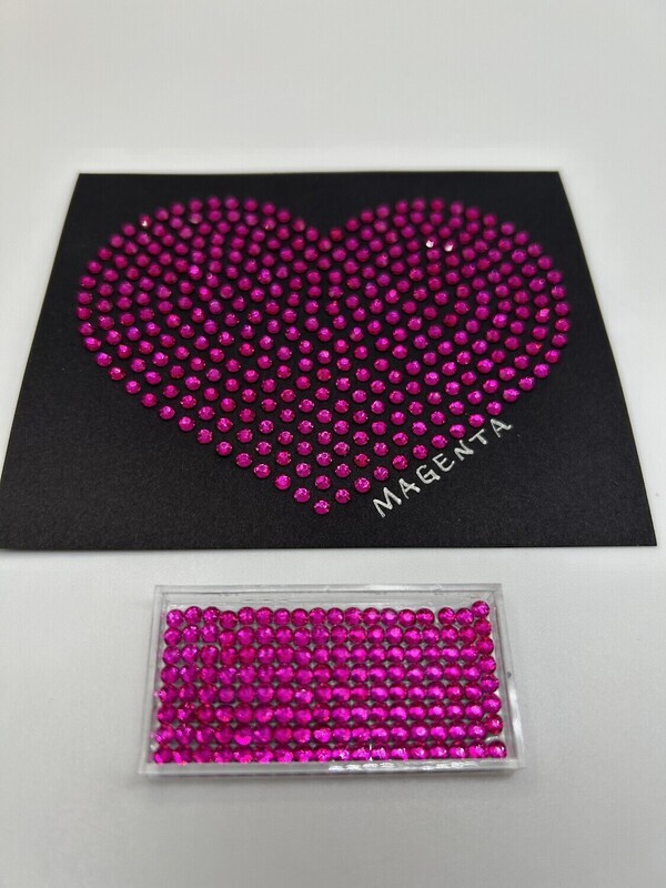 250 Gross Hotfix Magenta Rhinestones