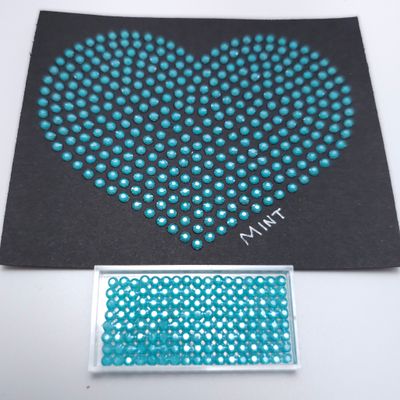 250 Gross Hotfix Shaved Ice Mint Rhinestones