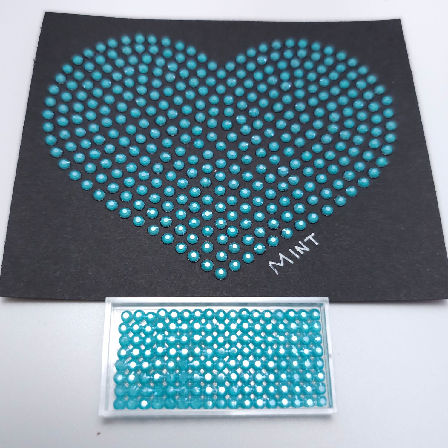 250 Gross Hotfix Shaved Ice Mint Rhinestones