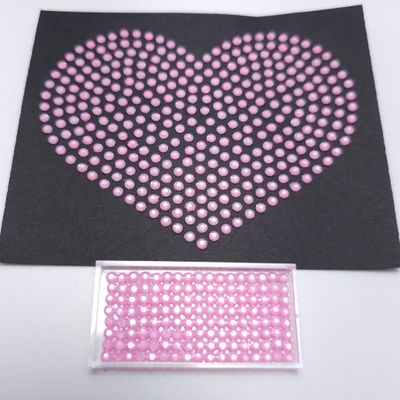 250 Gross Hotfix Shaved Ice Strawberry Rhinestones