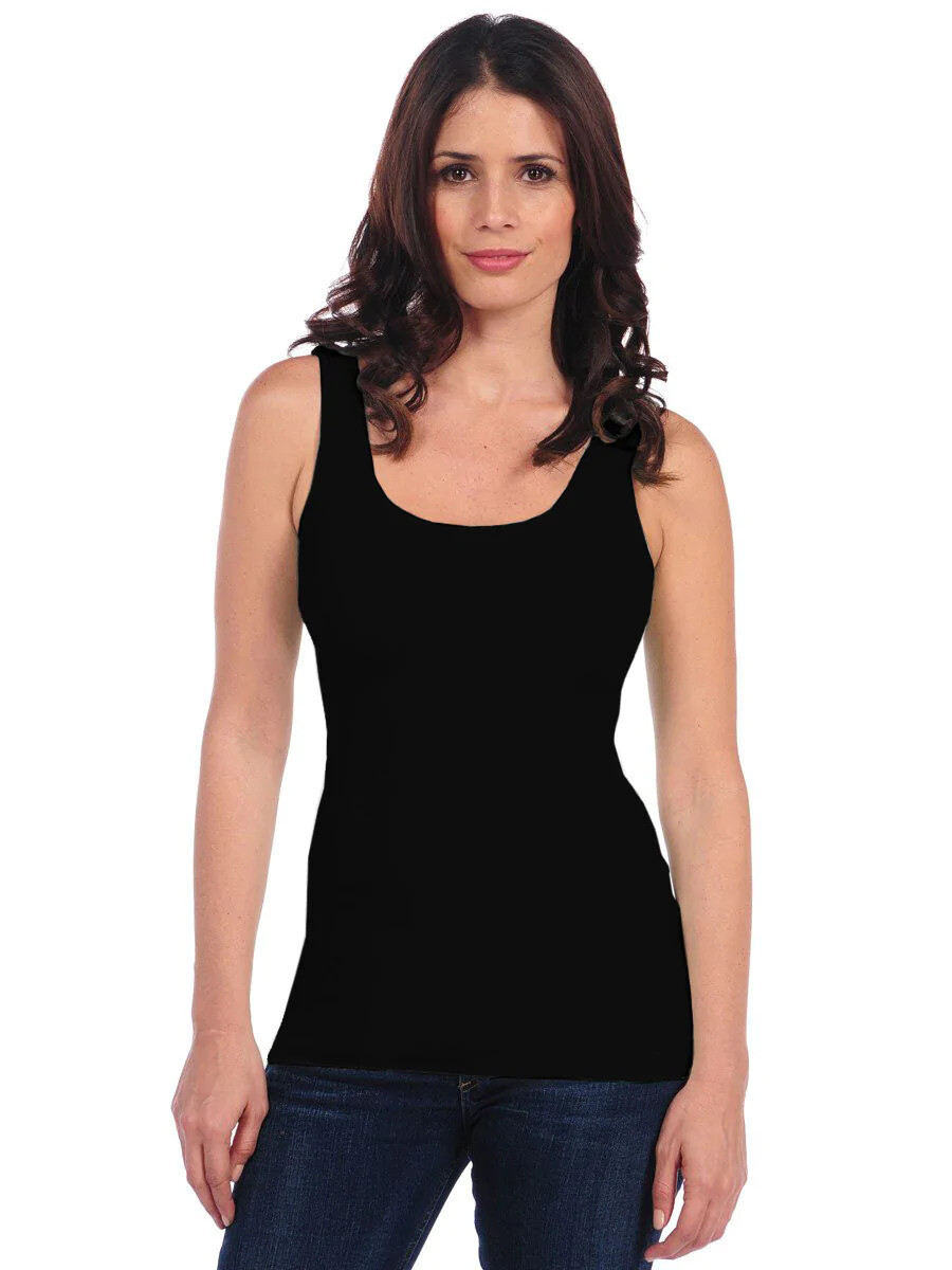 Tees by Tina Smooth Tank in Black