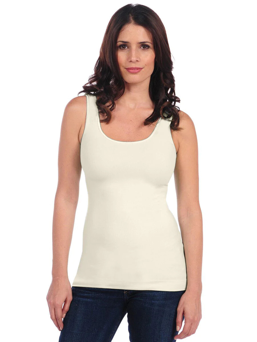 Tees by Tina Smooth Tank in Cream