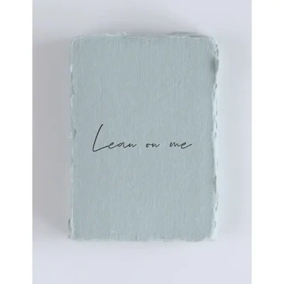 Paper Baristas Sympathy Greeting Card in "Lean on Me"