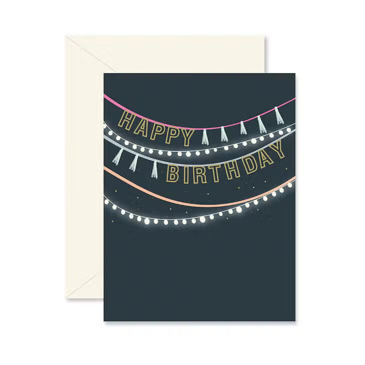 Ginger P. Designs Greeting Card in Birthday Streamers