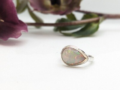 Savage Roots Everlie Ring in Ethiopian Opal, 14K Gold Fill & Sterling Silver