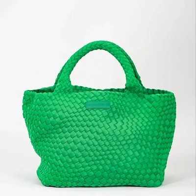 Parker & Hyde Woven Tote in Kelly Green