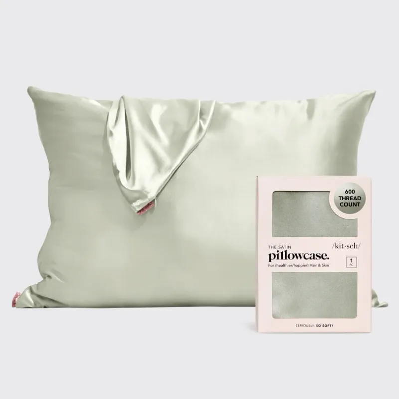 Kitsch Satin Pillowcase in Sage